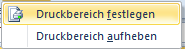 Druckbereich in Excel 2010 festlegen