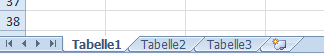 Standard: Drei Arbeitsblätter pro Excel Arbeitsmappe