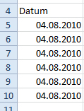 Auto Ausfüllen in Excel mit STRG Taste