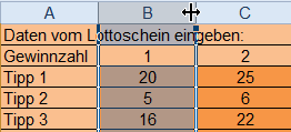 eine Excel Spalte Breite anpassen