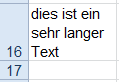 Excel Zeile mit geänderter Höhe