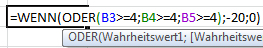 Oder Funktion in Excel