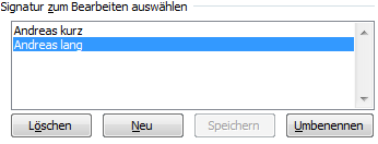 Mehrere Signaturen in Outlook verwalten