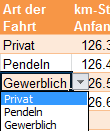 Verschiedene Optionen für summewenn in Excel