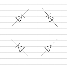 Ausrichtung Dioden Shapes in MS Visio