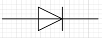 elektrotechnisches Symbol für Diode aus MS Visio