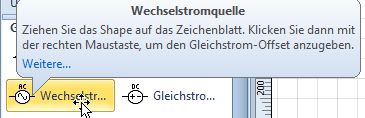 Shape für Wechselstromquelle in MS Visio