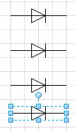 MS Visio Elektro Shapes Diode kopiert