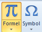 Symbol für den Word Formeleditor